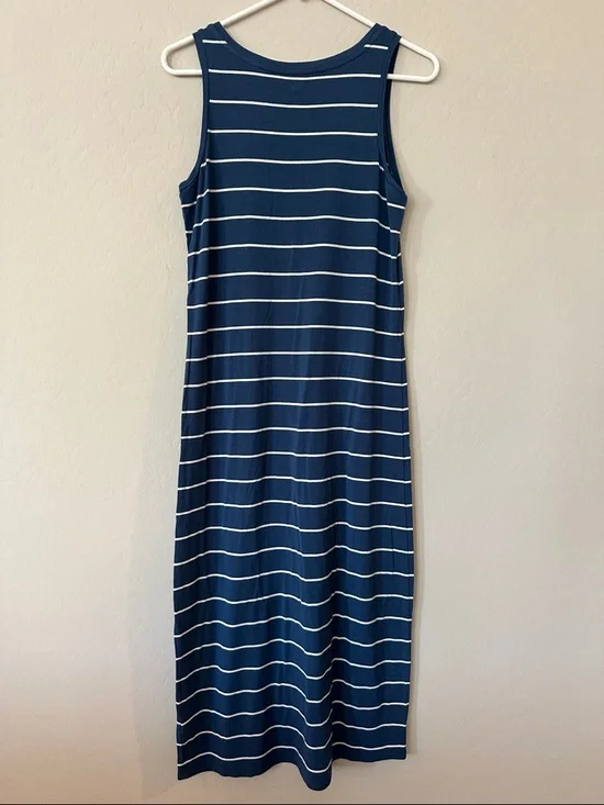 dip Navy and White Striped Tank Maxi Dress size S - Picture 2 of 4